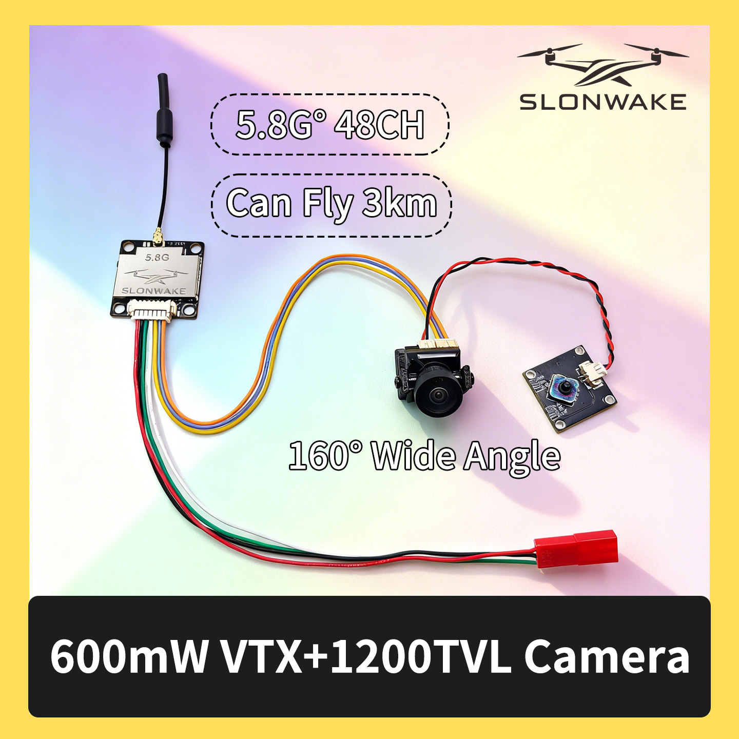 SLONWAKE 5.8G 600mW 7-24V FPV  - Fpv Drone Camera review and price