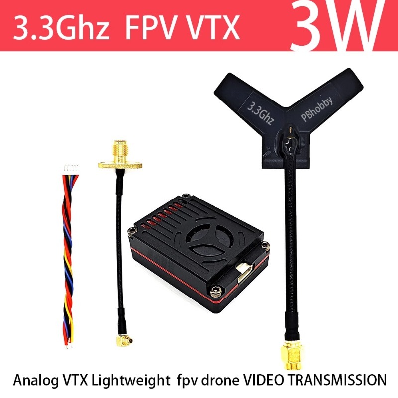 3.3GHz FPV VTX/VRX  3W Analog  - Fpv Drone Transmitter review and price