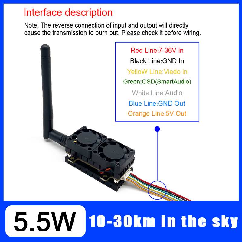 Long Range 5.8GHz 5.5W Video T - Fpv Drone Flight Controller review and price